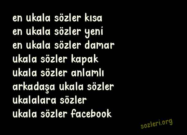 Ukala Sözler