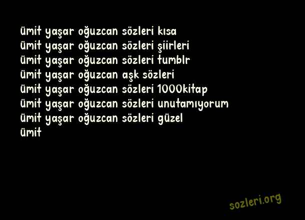 Ümit Yaşar Oğuzcan