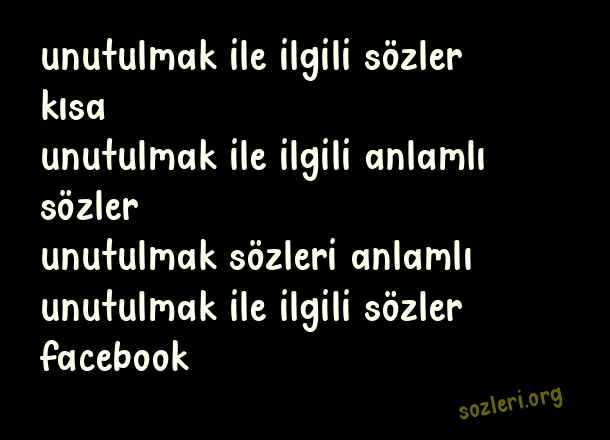Unutulmak