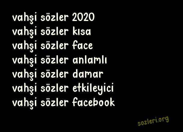 Vahşi Sözler