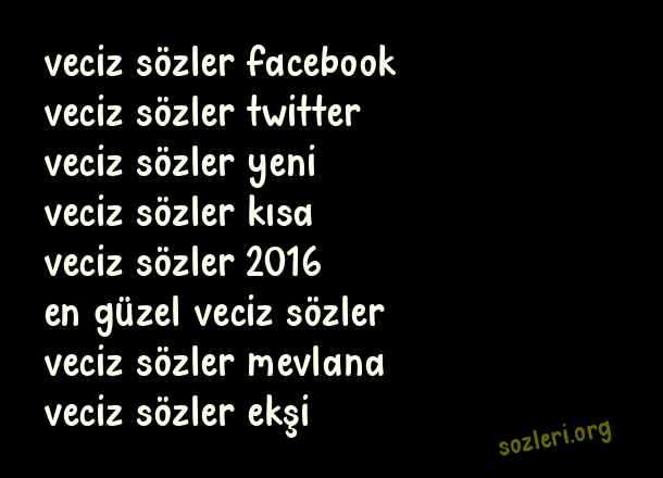 Veciz Sözler