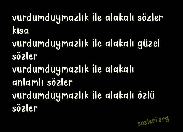 Vurdumduymazlık