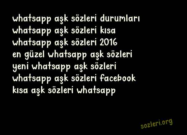 Whatsapp Aşk