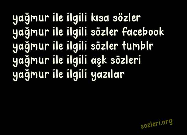 Yağmur