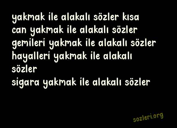 Yakmak
