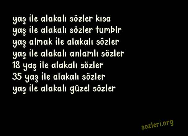 Yaş