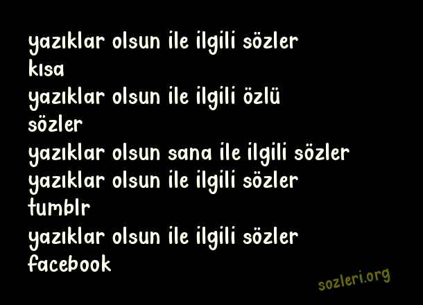 Yazıklar Olsun