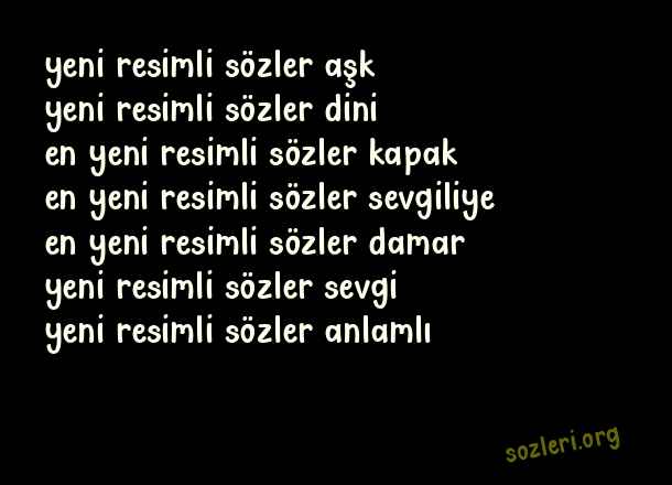 Yeni Resimli Sözler