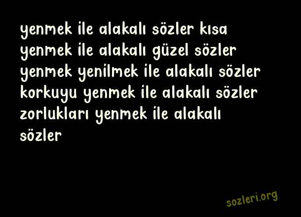 Yenmek