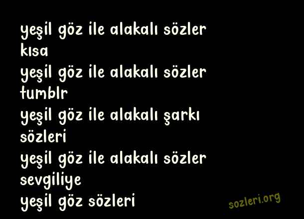 Yeşil Göz