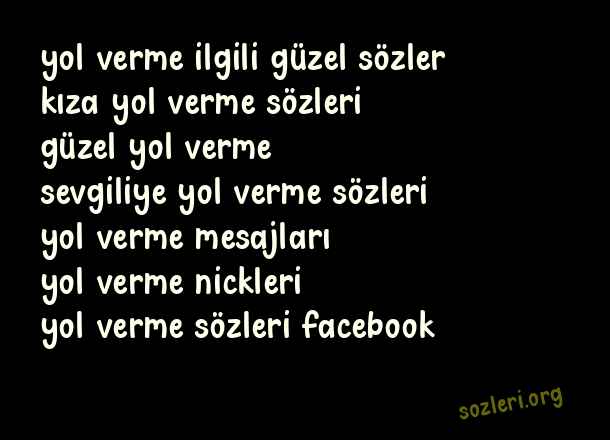 Yol Verme