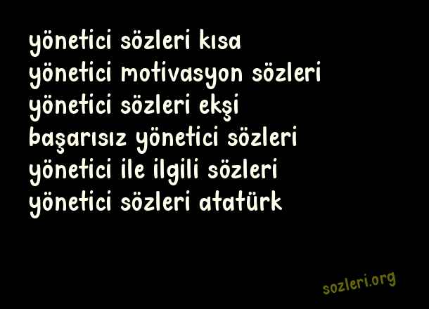 Yönetici