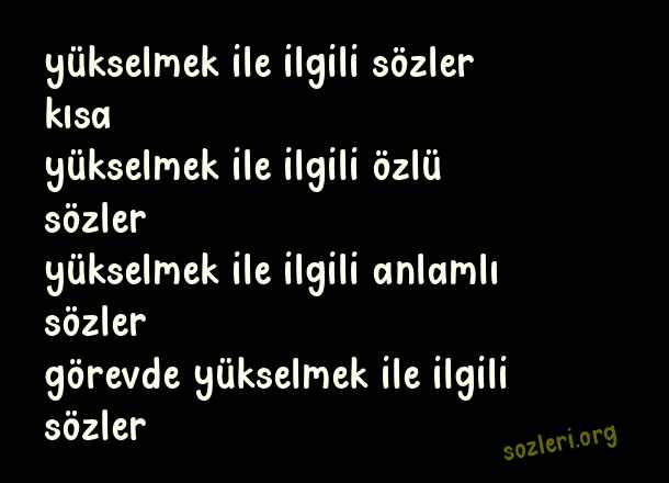 Yükselmek