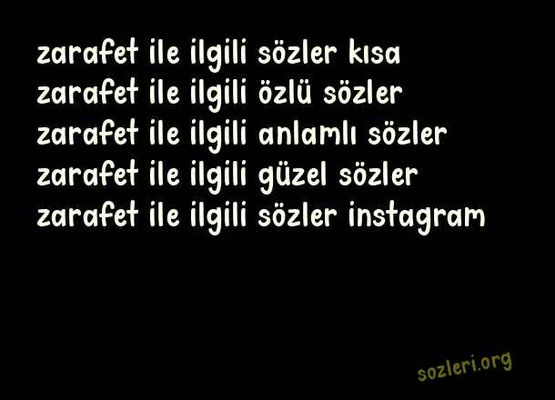 Zarafet