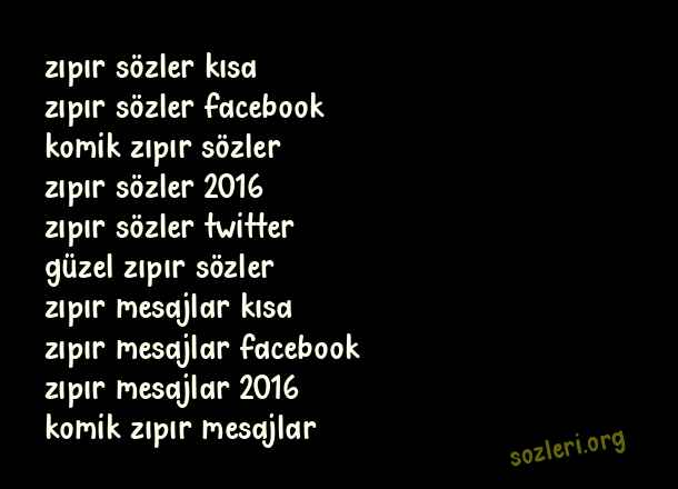 Zıpır Sözler